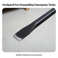 High Hardness Heavy Duty Steel Crowbar Shock Resistant Nail Puller Extra Strength Nail Puller Crowbar Anti-Deformation for Construction Workers, DIY Enthusiasts, Emergency Rescue, Job Sites, Home Renovation, Workshop