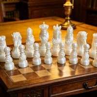 32 Pieces Decorative Chess Figures Unique Gift Ornate Chess Pieces Home Decor for Collectors