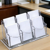 Acrylic Card Display Durable Thickened Stable Base for Office Lobby