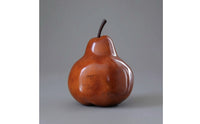 Pear Sculpture Modern Pear Ornament Nature-Influenced Fruit Ornament for Homeowners, Art Collectors, Entryway, Bookshelf
