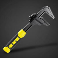 High Hardness F-Style Wrench Industrial Grade Heavy Duty Valve Wrench Non-Slip Grip Spanner Ergonomic Handle for Professionals, Construction