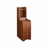 Space-Saving Design Narrow Bedside Locker Lockable Top Drawer Narrow Storage Cabinet Slim contour Nightstand Modern design for Apartment Dwellers, Students, Homeowners, Small Spaces, Dorm Room