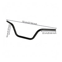 22 Mm Grip Retro Motorcycle Handlebar 70 Cm Length Curved Motorcycle Handlebar Chrome Vehicle Part Aftermarket