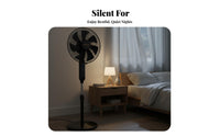 Strong Wind Pedestal Fan Powerful Airflow Distant Control Floor Fan Quiet Operation Cooling Appliance Auto-Deactivate Timer for Bedroom, Living Room, Office