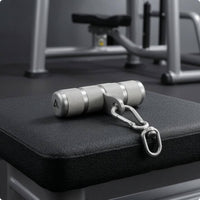 Stainless Steel Swivel Handle Rounded End Ends Swivel Handle Rotating Design Knurled Steel Grip for Strength Training