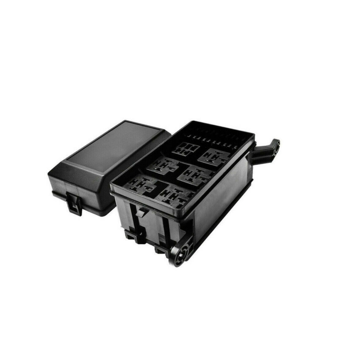 Matching Cover Fuse Relay Box Side Mount Engine Bay Fuse Box Black Car Hardware Plastic