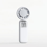 Folding Fan with Lanyard Compact Rechargeable Fan with Display for Commuters