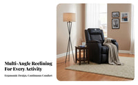 Reclinable Reclining Gaming Sofa Adjustable rearrest Multi-Position Recliner Heavily Cushioned Lounge Chair Ergonomic Design for video game enthusiasts, Internet Cafe Owners, Movie aficionados, Game Room, Bedroom, Home Theater