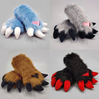 Handmade Cartoon Dragon Claw Gloves for Cosplay Fursuit