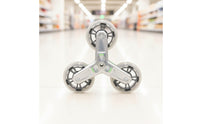 Three-Wheel Caster with PU Wheelsfor Shopping Carts