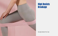 Stretching Elastic Band, Non-Slip Silicone, Knitted Material, Multi-Level Resistance, Fitness Training, Strength Exercise,