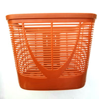Drop-Resistant Plastic Cycle Basket Sturdy Electric Bike Front Basket Heavy Duty for Commuters, City Riding, Commuting, Shopping