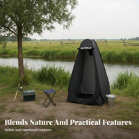 Multi-Purpose Outdoor Shower Tent Waterproof Quick-Setup Shower Tent Ventilated Design Portable Changing Room Lightweight for Families, Beachgoers, Fishing, Backyard, Road Trips, Photo Shoots