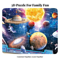 Early Learning 100 Piece Kids Jigsaw Enhances Concentration 3D Effect Jigsaw Improves Hand-Eye Coordination for Boys, Playtime, Home, School