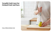 Pear Corer Anti-Rust Apple Corer Serrated Stainless Steel Coring Tool for Chefs, Parents, Meal Prep, Cooking