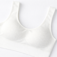 Sports Bras Women High Impact with Wide Straps for Workout, Elastic Bandeau Style with Racerback Design for Seamless Nylon Construction