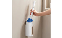 Toilet Brush with Refills Space-Saving Toilet Cleaning Set with Refills Scented Cleaner for Renters, Lavatory, Small Bathrooms, Rv