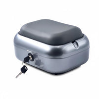 Motorcycle Tail Lockable Trunk Rigid-Body Seat Storage Box Hinged Lid Luggage Case