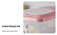 Moisture-Proof Rice Storage Bin Flip-Top Lid Rice Storage Container Airtight Seal for Pantry