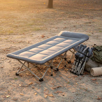 Multi-Functional Office Rest Bed Easy Storage Single Folding Cot Heavy Duty Portable Sleeping Cot Breathable Material for Camping, Travel