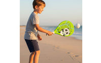 Kids Coastal Paddleball Racket Lightweight Carbon Fiber Beach Racket Easy Control Children's Panda Graphic Paddle for Beginners, Outdoor, Playground