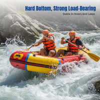 Hard Bottom Inflatable Kayak, Reinforced Raft, Durable Fishing Boat, Dual Chamber, Drifting, Emergency Use, Multi-purpose