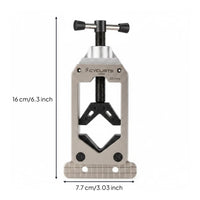 Aluminum Alloy Two-Wheeler Tube Cutting Clamp Stainless Steel Steerer Tube Clamp Textured Base Fork Steerer Cutter Cross Handle