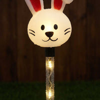Solar Easter Outdoor Light Weather Resistant Solar Easter Lights Waterproof LED Bunny Garden Stakes for Homeowners, Families, Lawn, Flowerbed, Patio