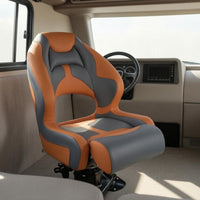 Marine Driver Seat Molded High Back Boat Seat Upholstered