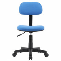 Space-Saving Design Armless Low-Back Task Chair Adjustable Height Desk Seat Ergonomic Office Furniture 360-Degree Swivel for Students, Adults, Teenagers, Small Areas, Study Room, Bedroom