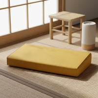 Coir Meditation Pad Posture Support Embroidered Tranquil Pad Linen Kneeling Pad Removable and Cleanable Cover for Prayer