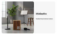 Portable Design Flat Cajon Slim Profile Flat Panel Slap Drum Adjustable Snare Percussion Instrument Two Sound Zones for Percussionists, Music Students, Live Performance, Jam Sessions, Studio Recording, Parties
