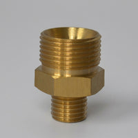 Hose Connector with M22 Male Thread for Pressure Washer Adapter, Brass Fitting with Measurement Markings, 4000 PSI Car Cleaning Equipment, 1 Pack