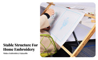 Keeps Material Tight Desktop Embroidery Frame Sturdy & Stable Design Adjustable Embroidery Frame Easy Assembly for Crafters, Home