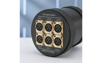 DMX-Compatible Splitter with Strap Rigging-Mount DMX-Compatible Splitter Amplifier 6-Way 3-Pin for Stage Technicians, Theaters