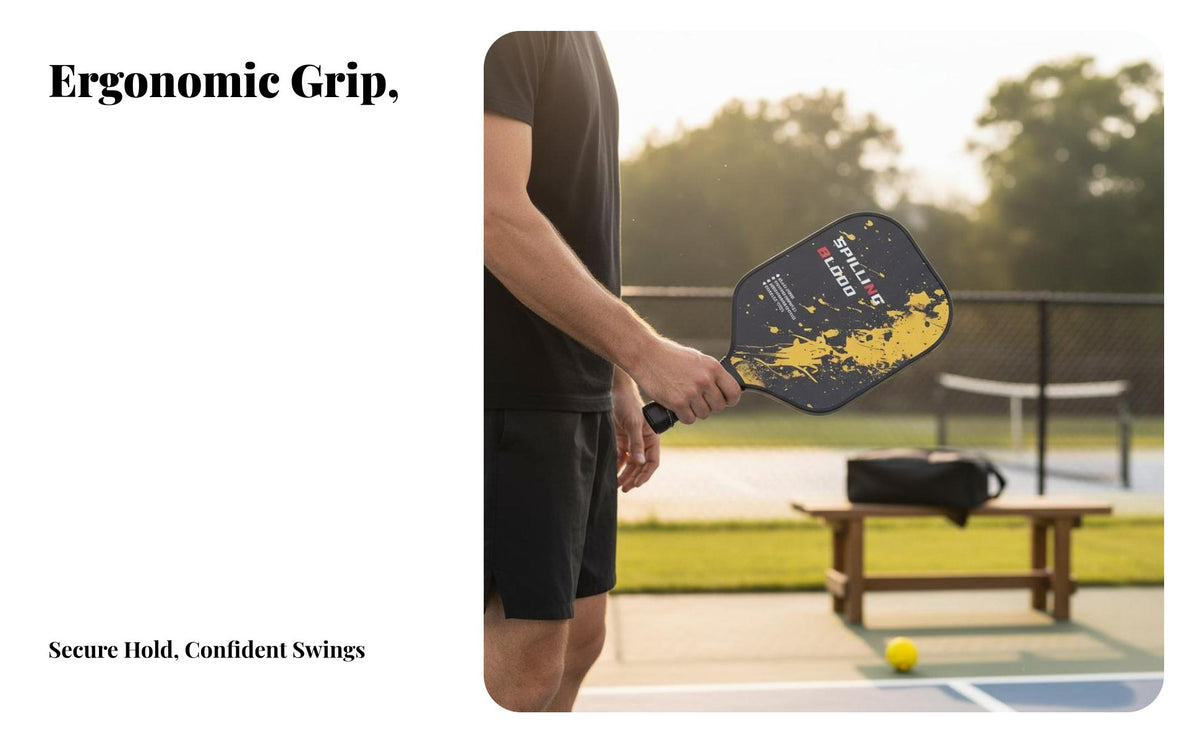 Carbon Fiber Pickleball Paddle Lightweight Textured Surface Pickleball Paddle Sports Equipment Balanced Design USAPA Certified
