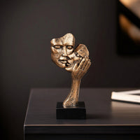 Couple Sculpture Textured Abstract Sculpture Modern Shelf Ornament for Desk