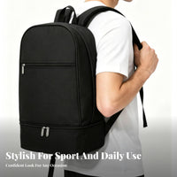 Athletic Backpack Sport Backpack Bottom Compartment Rucksack Top Handle for Sports