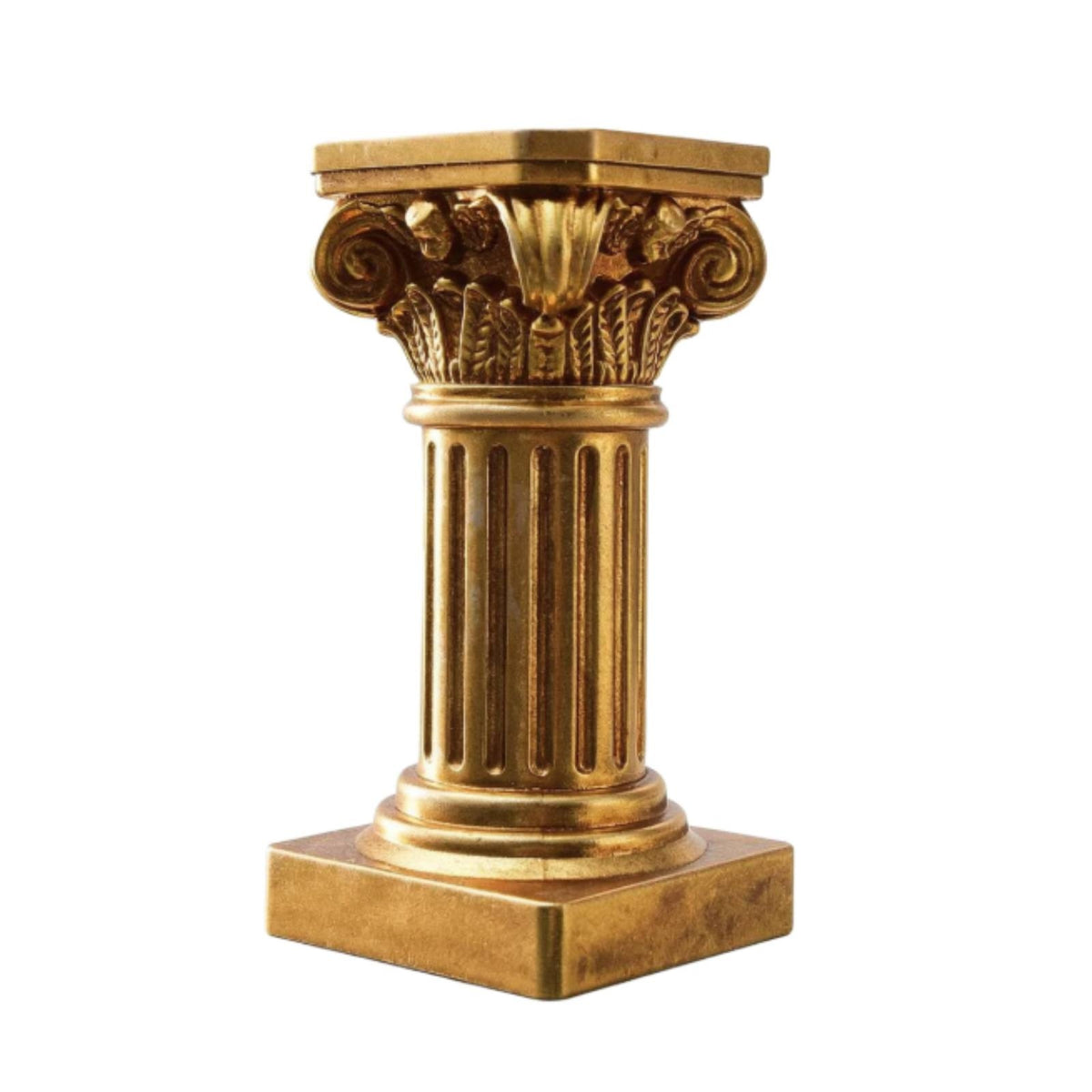 Roman Column Pedestal Ornate Miniature Column Riser Fluted Pillar for Jewelers, Photo Arrangement