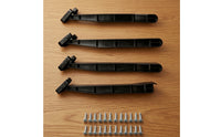 4 Pieces Sturdy Under-Mount Sink Bracket with Screws Rigid Sink Support Bracket Slim Hardware Firm for Kitchen