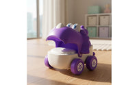Pull-String Toy Car Open Mouth Dinosaur Toy Car Big Eyes