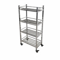 Multi-Tier Design Tiered Rolling Plant Shelf Movable with casters floral Rack Modern home decor Furnishing Thickened Frame for Apartment Dwellers, Gardeners, homeowners, Balcony, Living Room, Sunroom, Bedroom