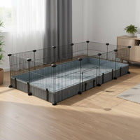 Small Creature Playpen Plastic Joints Modular Pet Pen Small Creature Enclosure Sturdy for Indoors