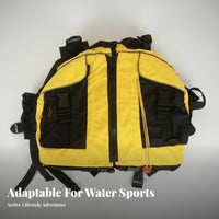 Kayaking Buoyancy Aid Long-Lasting Oxford Material Kayaking Safety Vest Adjustable Boating Vest Lightweight Design Buoyancy Aid