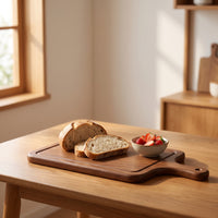 Board with Handle Walnut Wood Board with Handle Smooth