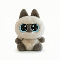 Stuffed Toy with Bell Fuzzy Cuddly Doll Adorable for Bedroom, Teens