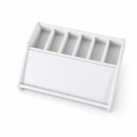 Slanted Dividers Belt Rack Individual Slots Belt Organizer Open-Top Tie Rack Low Front Panel