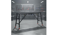 Foldable Folding Scaffolding Platform Compact Storage Adjustable Work Platform Easy Assembly Portable Work Bench Non-Slip for Decorators, Workshop