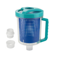 Transparent Inline Leaf Canister with Basket Large-Capacity Pool Cleaner Leaf Canister Heavy-Duty Universal for Swimming Pools