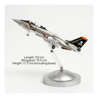 Diecast F-14 Tomcat Model Alloy F-14 Fighter Jet Model Collectible Precision for Collectors